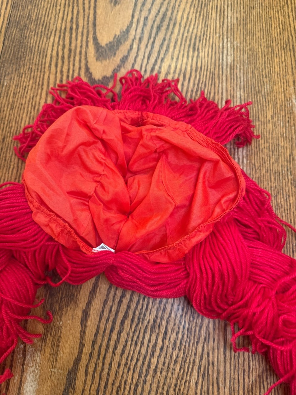 Red Yarn Rag Doll Wig + BONUS New Spirit Wig Cap great for Raggedy Ann or Sally - Picture 5 of 12